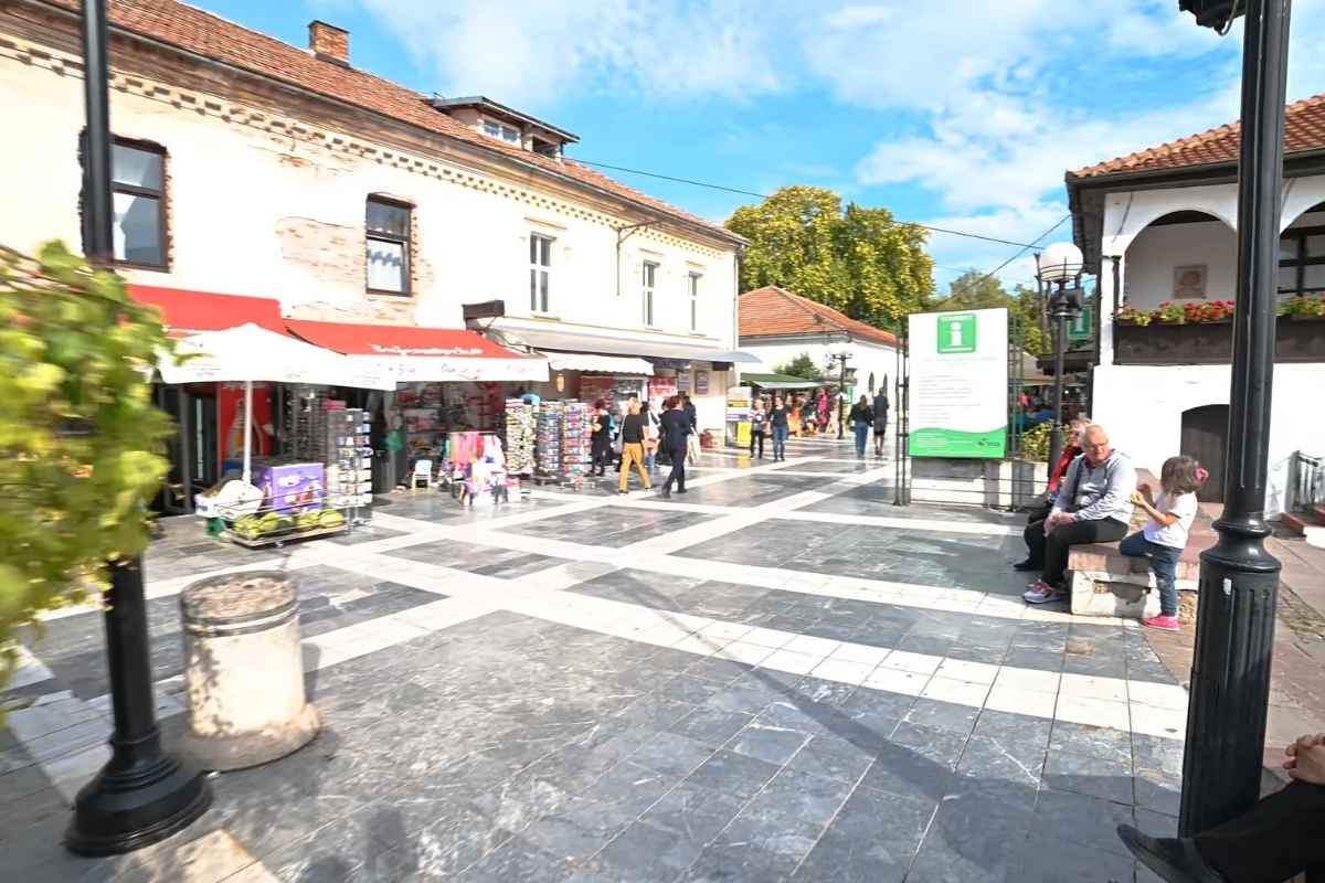 šetalište u centru u sokobanji 